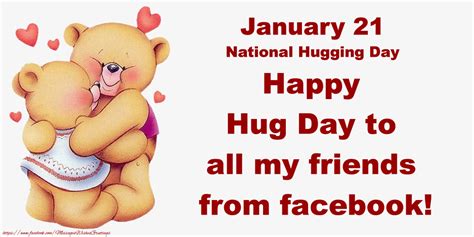 Greetings Cards For Hug Day January 21 National Hugging Day