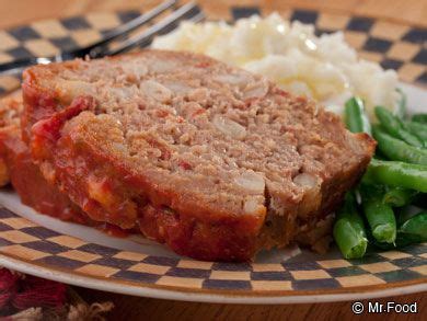 Meatloaf and all other ground meats must be cooked to an internal temperature of 160 f or higher to destroy harmful bacteria. Country Pork Loaf | Recipe | Food recipes, Pork recipes, Mr food recipes