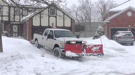Residential Snow Plowing Dual Low System Youtube