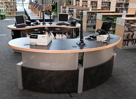 Technolink Modular Service Desk Demco Library Interiors Library