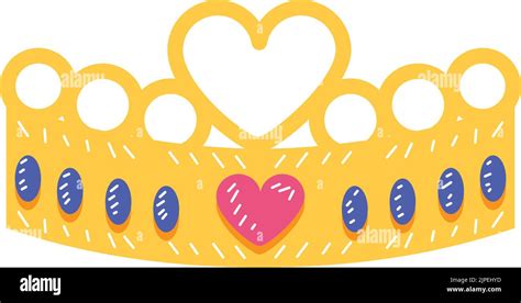 Queen Crown Heart Stock Vector Image And Art Alamy
