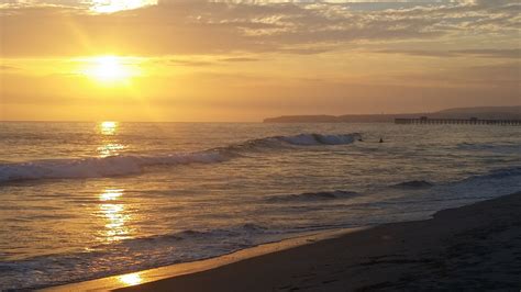 California Sunset Over The Ocean Image Free Stock Photo Public