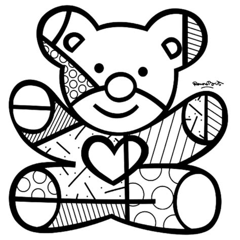 Arte Romero Britto Para Colorir