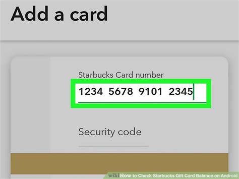 This displays the remaining balance on the card. How to Check Starbucks Gift Card Balance on Android: 14 Steps
