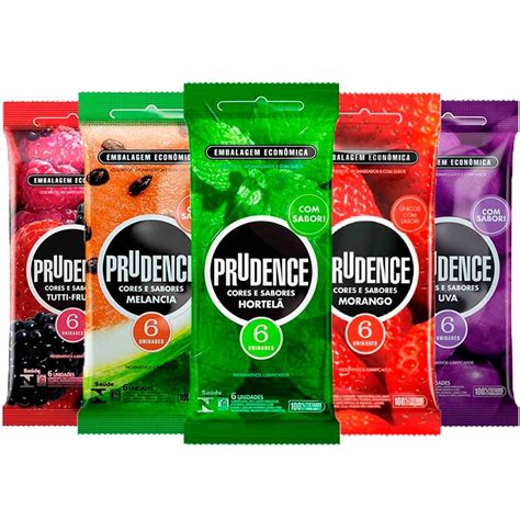 Preservativo Cor E Sabor Tutti Frutti Com 6 Unid Prudence Loja Pimenta