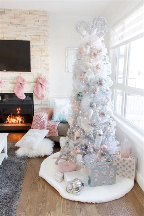 Pretty Pastel Christmas Decor Pastel Christmas Tree Chandeliers And