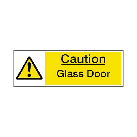 Glass Door Warning Sign - Safety-Label.co.uk | Safety Signs, Safety Stickers & Safety Labels
