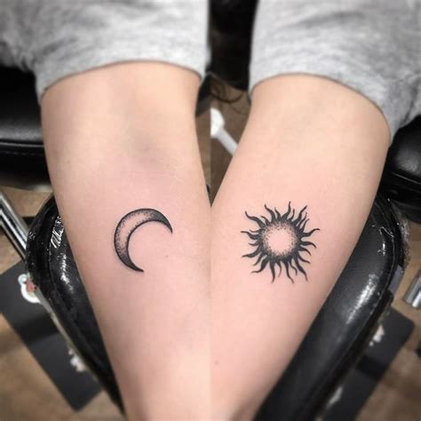 Sun And Moon Matching Tattoo Designs Ideas And Meaning Tattoos For You