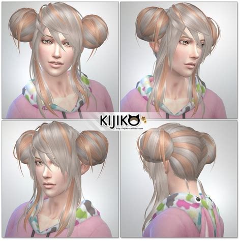 Panda Lan Lan Hair Ts4 Edition At Kijiko Sims 4 Updates