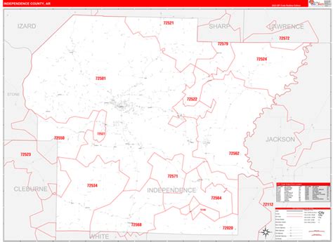 Maps Of Independence County Arkansas