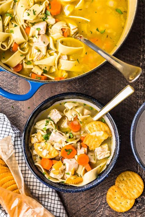 Turkey Noodle Soup Recipe Thanksgiving Leftovers Idea