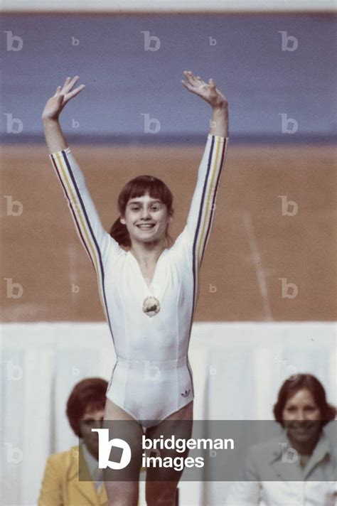 Image Of Nadia Comaneci At Montreal Olympic Games 1976 Photo