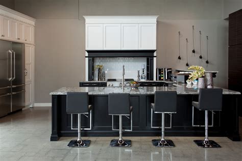 We rent furniture to professional home stagers, interior designers, realtors, and for corporate events as well! Transitional Black & White - Transitional - Kitchen - Toronto - by Raywal Cabinets
