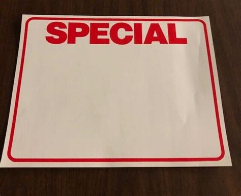 Bulk Case Of 1000 Special Retail Store Sale Large Price Tags Signs
