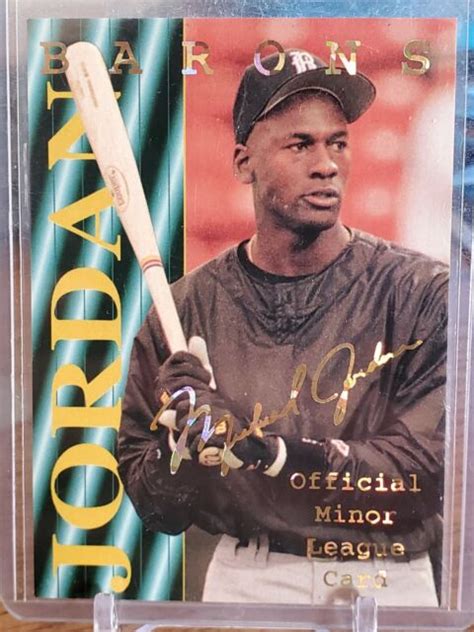 1994 Sports Stars Michael Jordan Baseball Card Minor Leagues Barons Ebay