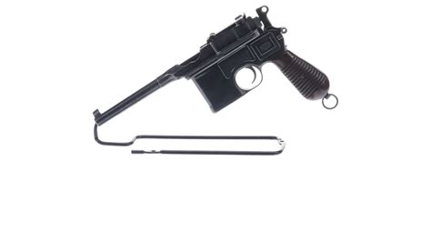 Mauser C96 Broomhandle Semi Automatic Pistol Rock Island Auction