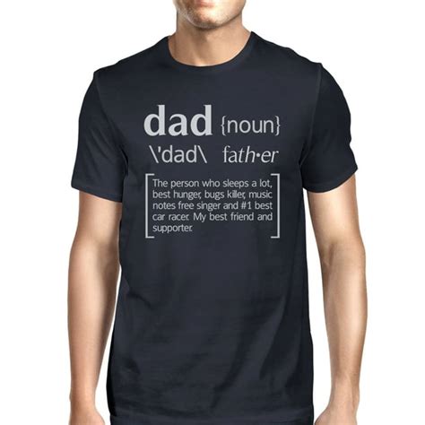 365 Printing Dad Noun Navy Graphic T Shirt For Men Unique Dad Ts