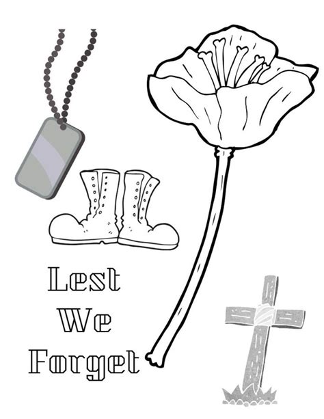 Lest We Forget Remembrance Day Printable Remembrance Day Lest We