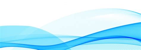 Free Vector Modern Flowing Blue Wave Banner On White Background