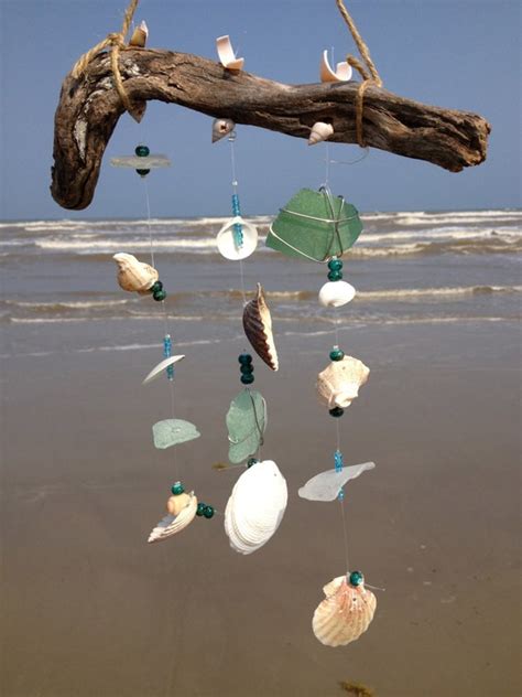 Seashell And Genuine Sea Glass Wind Chime