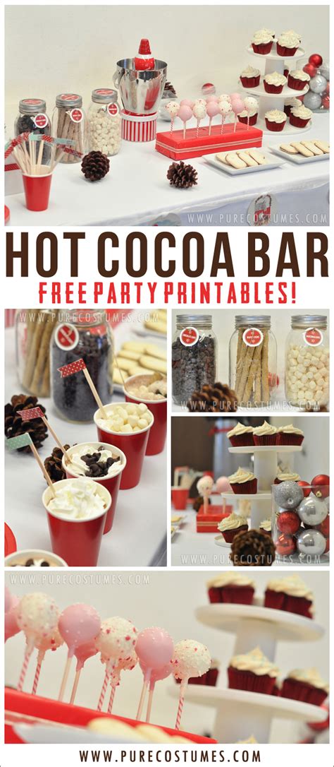 how to style a hot chocolate bar plus free printables hot chocolate my xxx hot girl