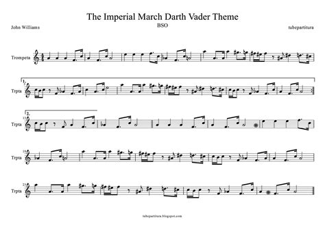 Developing trumpet players often consider it a success when they can get through a song without missing one is significantly more musical than the other. tubescore: Esay Sheet Music for The Imperial March for Trumpet. Star Wars music scores by John ...