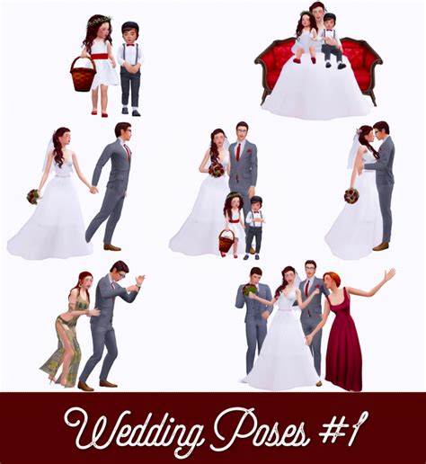 Wedding Poses 1 Atashi77 On Patreon Sims 4 Couple Poses Sims 4