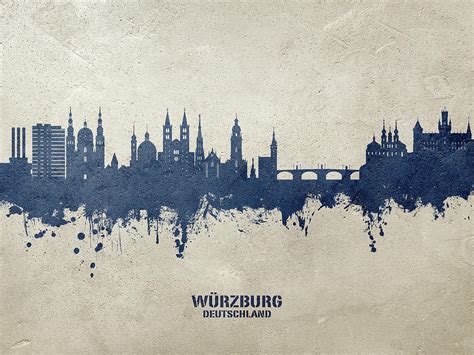 Wurzburg Germany Skyline 95 Digital Art By Michael Tompsett Fine Art