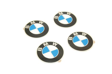 New Bmw Wheel Center Cap Emblem Stickers Roundel Logo Set X4 D70mm