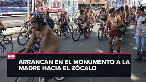 Ciclista Desnudos Ruedan Por Calles De La CDMX YouTube