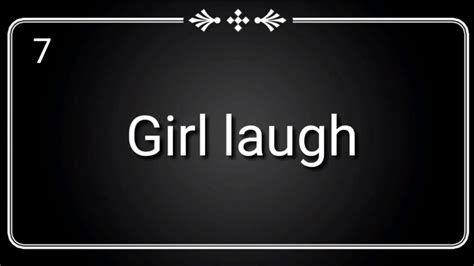 Girl Laugh Sound Effect Youtube