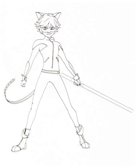 Ladybug And Cat Noir Coloring Pages Pictures - Whitesbelfast