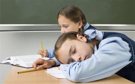 Sleeping At School Stock Image Image Of Lesson Classmate 2947707