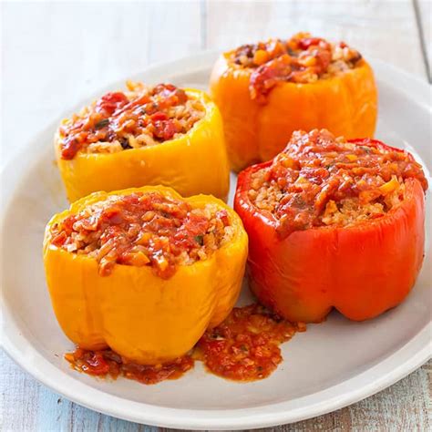 Slow Cooker Stuffed Peppers Americas Test Kitchen Recipe