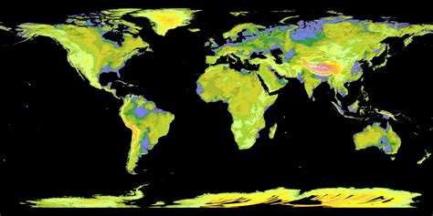 Global Digital Elevation Model Map Views Of Earth From Space