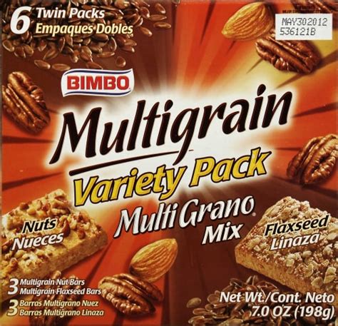 Bimbo Multigrain Bars Variety Pack 7 Oz Fred Meyer