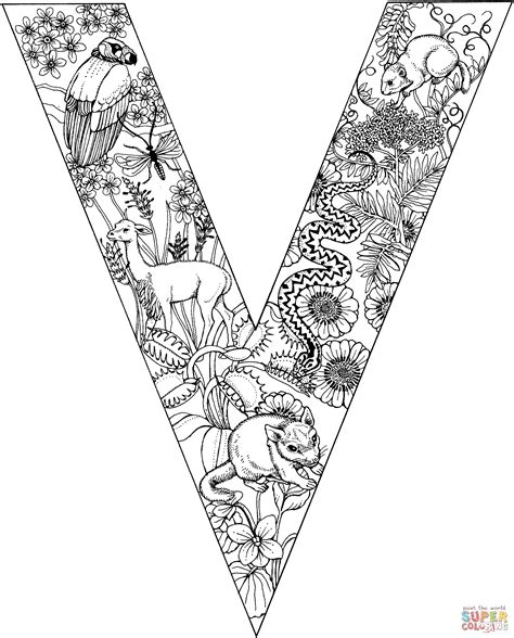 Letter V Coloring Page Pdf Coloring Pages Free Preschool Printables