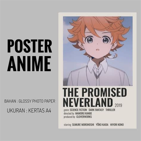 Jual Poster The Promised Neverland Minimalisposter Anime Minimalisposter Indonesiashopee
