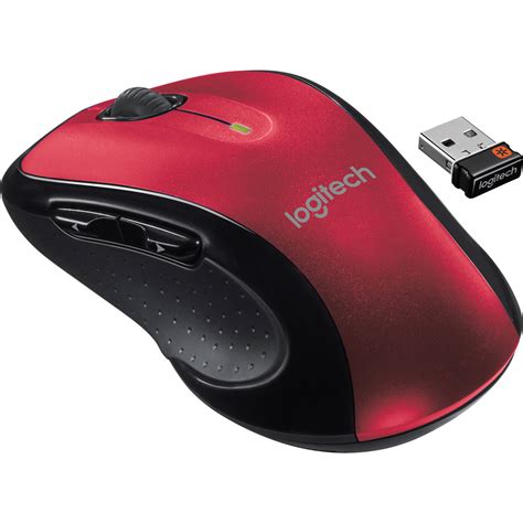 Logitech M510 Wireless Mouse Red 910 004554 Bandh Photo Video