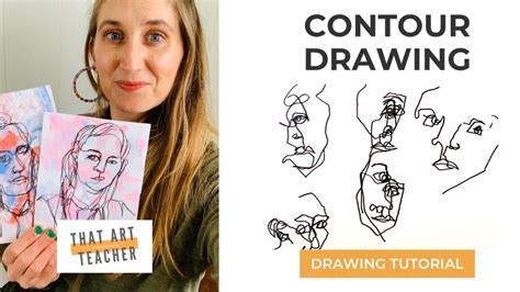 Contour Drawing Step By Step Art Tutorial Youtube