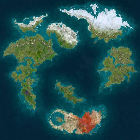 The Archipelago Of Ignea Map Commission By Joshmscreativedesign On