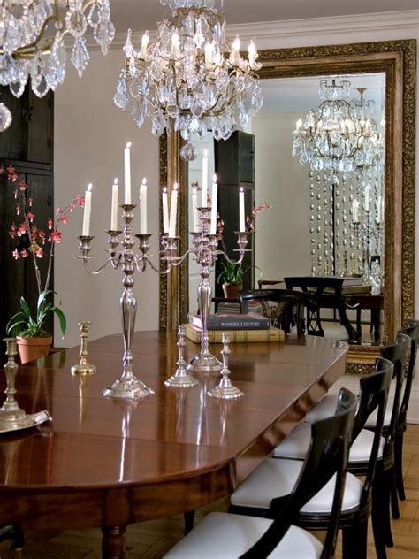 Traditional Dining Room With Twin Chandeliers Hgtv