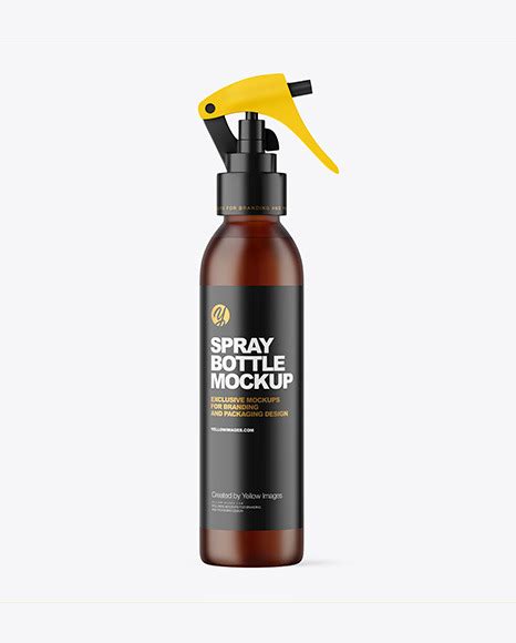 Download Diffuser Frosted Amber Bottle Mockup