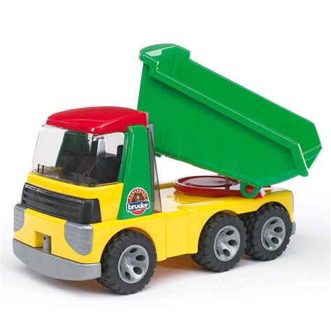 Bruder Toys Roadmax Dump Truck With Tilting Trough For Kids 2 Yellow