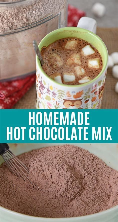 quick and easy homemade hot chocolate mix hot chocolate in a jar recipe homemade hot