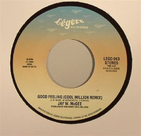Jay W Mcgee Good Feeling Vinyl At Juno Records