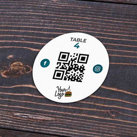 QR Code Stickers for Restaurants and Bars