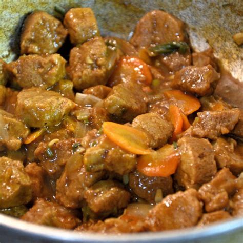 Brown Stew Veggie Chunks Vegan Caribbean Recipes