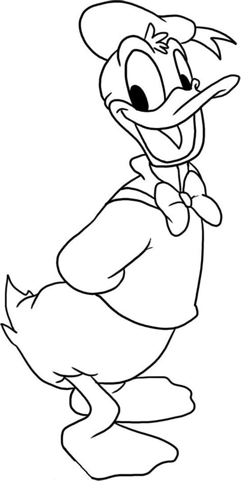 Tuxedo Donald Duck Coloring Coloring Pages