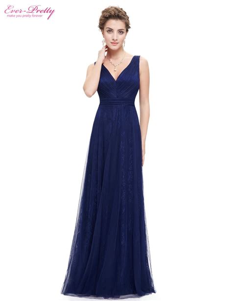 Buy Prom Party Dress Women Sexy Blue V Neck Ruched